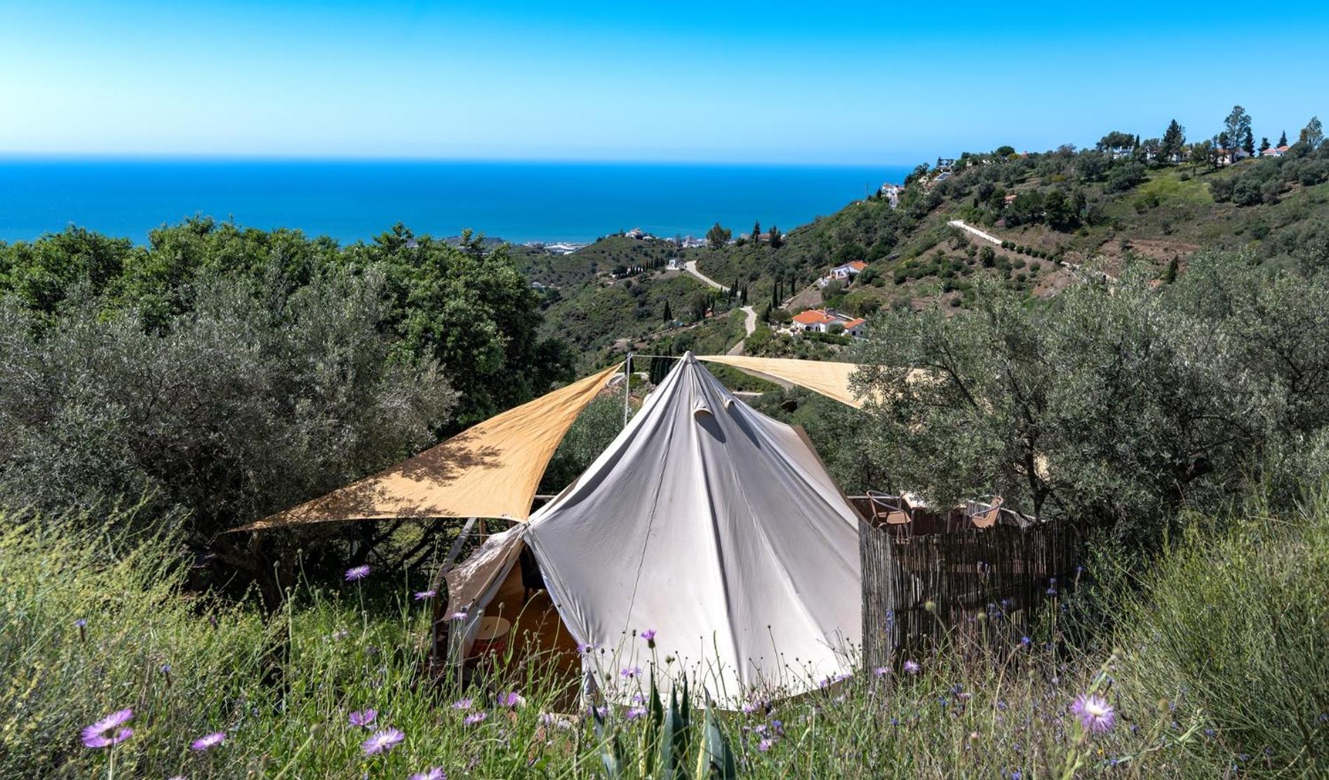 Campo Agave Luxury Tents Sayalonga Esterno foto