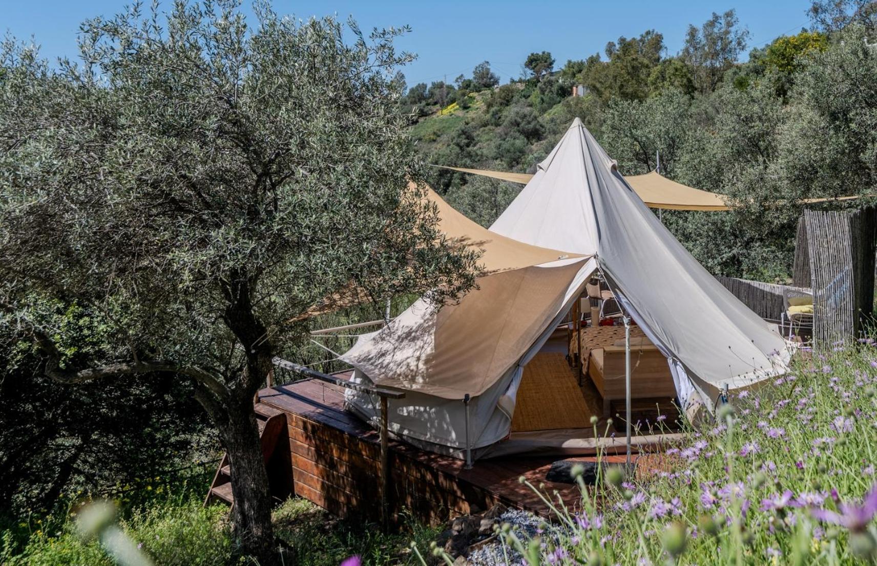 Campo Agave Luxury Tents Sayalonga Esterno foto